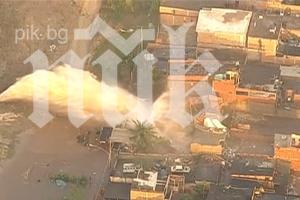 Бразилски квартал потъна във фекалии (видео)