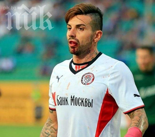 Закърпиха разбитата устна на Благой Георгиев с шест шева