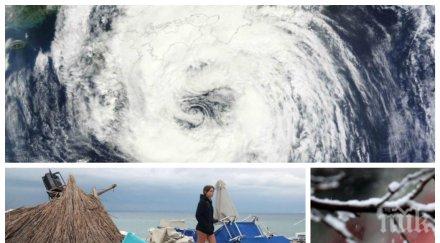 прогноза мощен циклон дави балканите вали българия карти