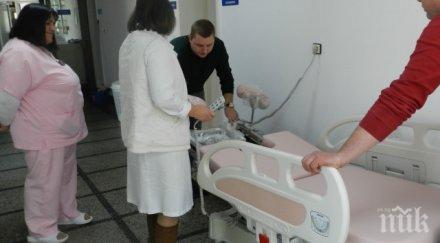 кметът мадан дари модерно родилно легло местната болница