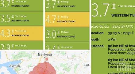трусове серия земетресения удариха турция силното рихтер