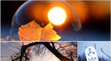 зимата пак затопля слънцето грее щедро температурите стигнат рекордните градуса