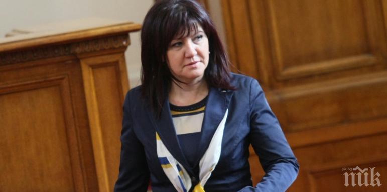 Караянчева изпрати съболезнователен адрес до председателя на Великото народно събрание на Турция