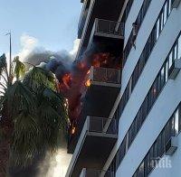 ЕКСКЛУЗИВНО! Пожар пламна в сградата на българското консулство в Лос Анджелис (СНИМКИ/ВИДЕО)