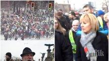 ИЗВЪНРЕДНО В ПИК TV: Ресторантьорите напуснаха протеста възмутени! Метежници на "Възраждане" и Мая Манолова незаконно блокираха "Орлов мост" - начело е Йоло Денев. Столичани ги псуват заради кошмарния трафик (СНИМКИ/ОБНОВЕНА)