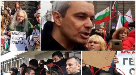 пик лицата погрома хора около бсп скандалната съдийка ченалова професионалните протестърки гешев борисов снимки