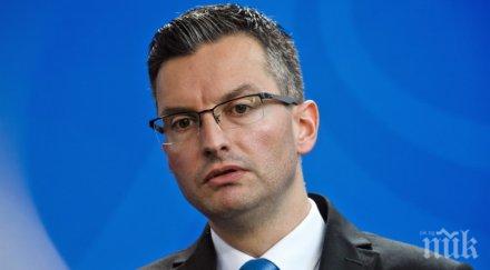 изненада левият премиер словения хвърли оставка