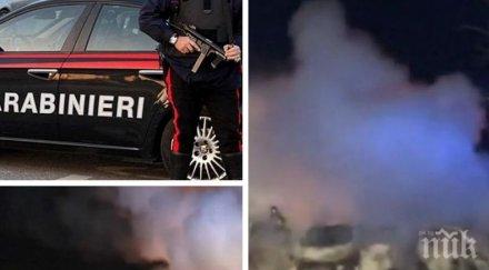 кино северна италия бандити опитаха ударят засада инкасо автомобил случи