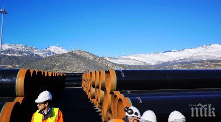 тръби газовата връзка гърция вече произведени