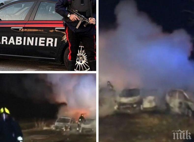 Като на кино: В Северна Италия бандити опитаха да ударят от засада инкасо автомобил. Ето обаче какво се случи