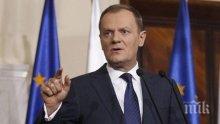 Лондон бесен на Доналд Туск заради коментар за членство на Шотландия в ЕС