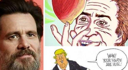 ново вдъхновение джим кери рисува вместо политически карикатури