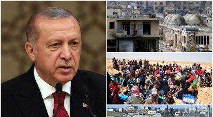 огромна заплаха ердоган смрази българия страшна новина милион сирийци напуснали идлиб тръгнали границата турция