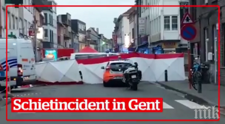 кървавата баня продължава терорист наръга пешеходци белгия видео