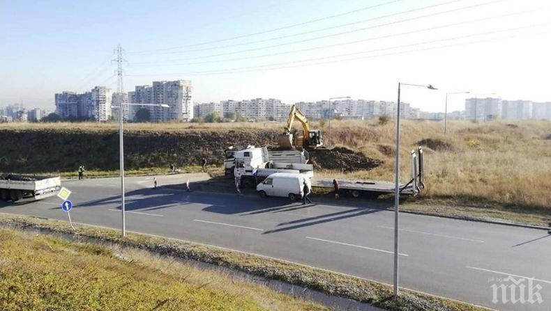 Приключва първият етап от строителството на бул. Петър Дертлиев в Люлин