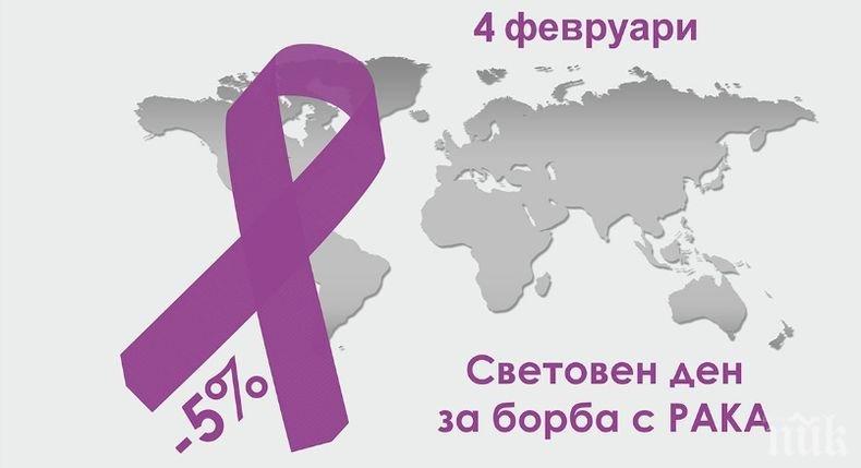 Днес е Световният ден за борба с рака