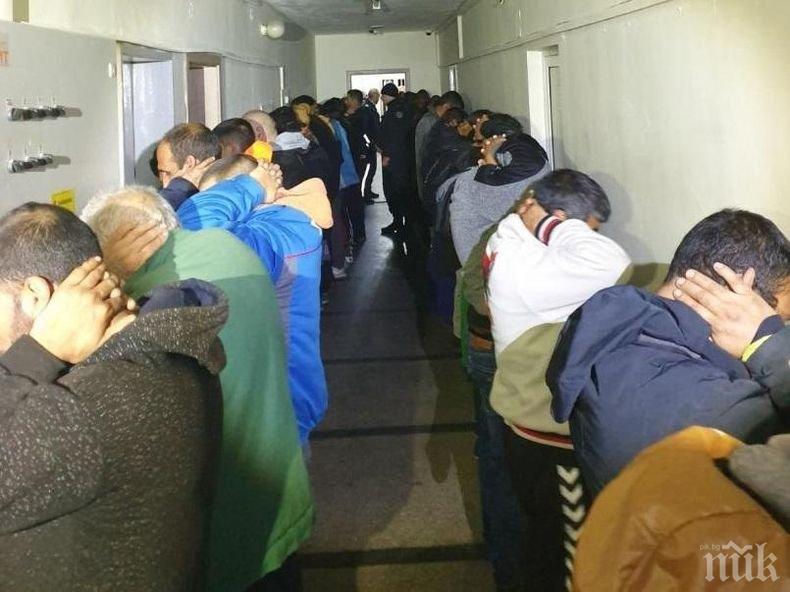 МОЩНА АКЦИЯ: Над 57 арестувани при в Карловско 