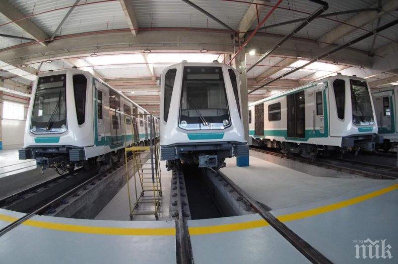 Новите влакове за третата линия на метрото вече са в София (СНИМКИ)
