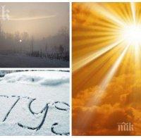 ТИХО: Слънцето напича и вдига градусите от минус 13 до плюс 7, вятърът ще докара облаци, дъжд и сняг