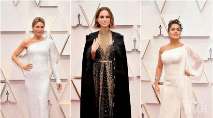 нощта оскарите звездите стъпват червения килим вижте живо снимки