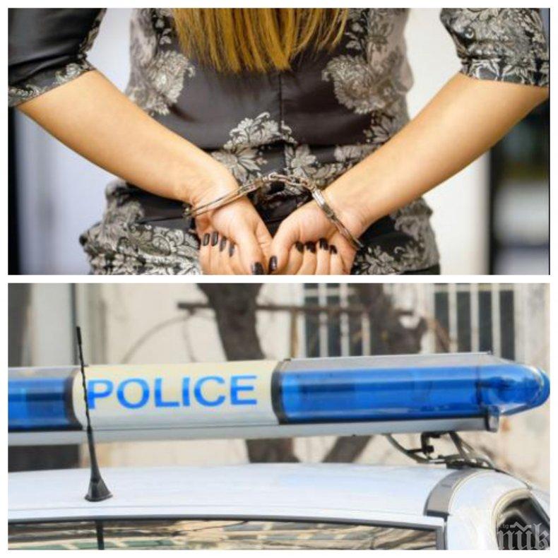 Арестуваха дъщерята на известен бизнесмен! Полицаи заковаха Радостина с кокаин, канабис и везна