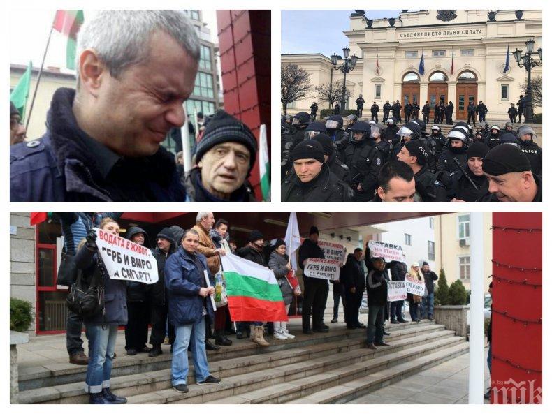 “Всенародните” бунтове на Костя Копейкин - партийни сборища с броени екстремисти на аванта от държавата