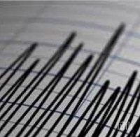 Земетресение с магнитуд 5.6 по Рихтер е регистрирано на границата между Китай и Киргизстан
