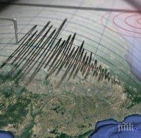 Земетресение е регистрирано в района на Вранча