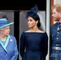 Кралица Елизабет забрани на Хари и Меган да използват бранда 