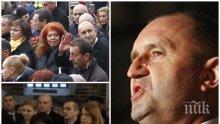ИЗВЪНРЕДНО В ПИК TV! Скандална акция на червените бабички на Румен Радев и БСП пред паметника на Апостола - крещят "Мафия" срещу кметицата Йорданка Фандъкова и оскверниха паметта на Апостола, ръкопляскат на президента и викат името му (ВИДЕО/ОБНОВЕНА/СНИМКИ)