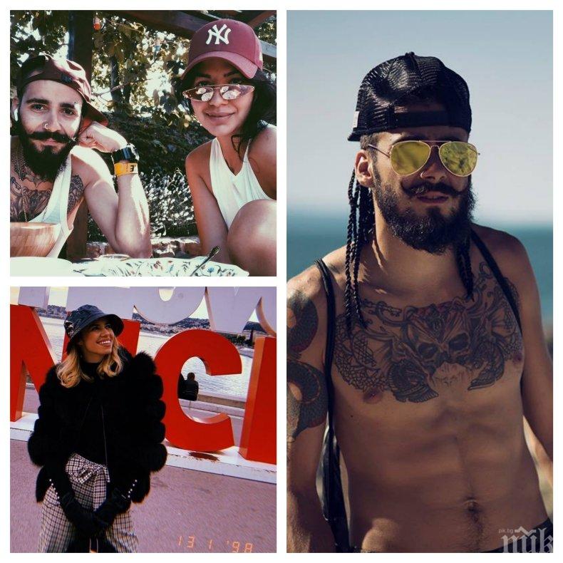 ЗА СВЕТИ ВАЛЕНТИН: Венци Венц с любовна трампа - рапърът заряза майката на дъщеря си и заведе новата си в Ница (СНИМКИ)