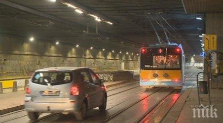 променят движението тролейбусите тунела ндк