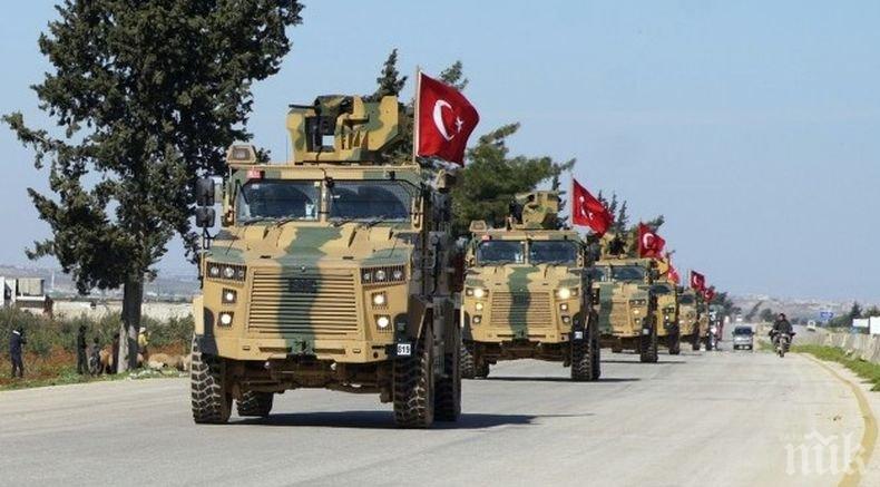 Голям турски военен конвой влезе в Идлиб 