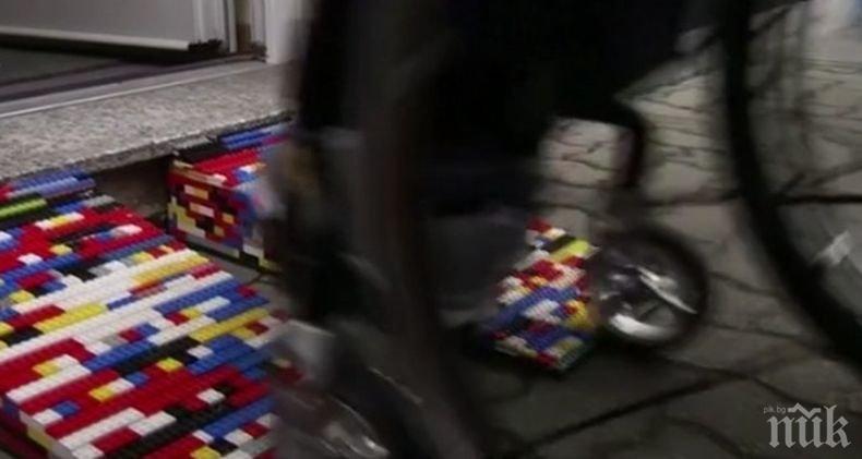 Хит: Германка изработва рампи за инвалидни колички от...