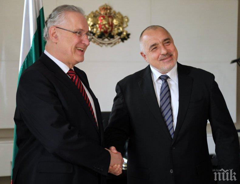 ПЪРВО В ПИК: Борисов се срещна с министъра на вътрешните работи на Бавария 