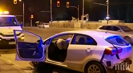 тежка катастрофа софия рязаха ламарини извадят жена