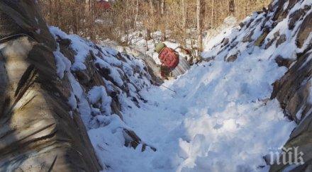 рухна атракционен модул входа пещерата леденика