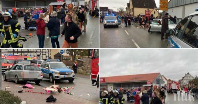 ИЗВЪНРЕДНО! Кола се вряза в карнавално шествие в Германия, поне 15 са ранени (НА ЖИВО/СНИМКИ)