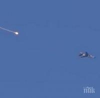 УДАР: Сирийски военен самолет бе свален над Идлиб (ВИДЕО)