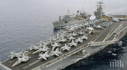 американският самолетоносач айзенхауер навлезе средиземно море