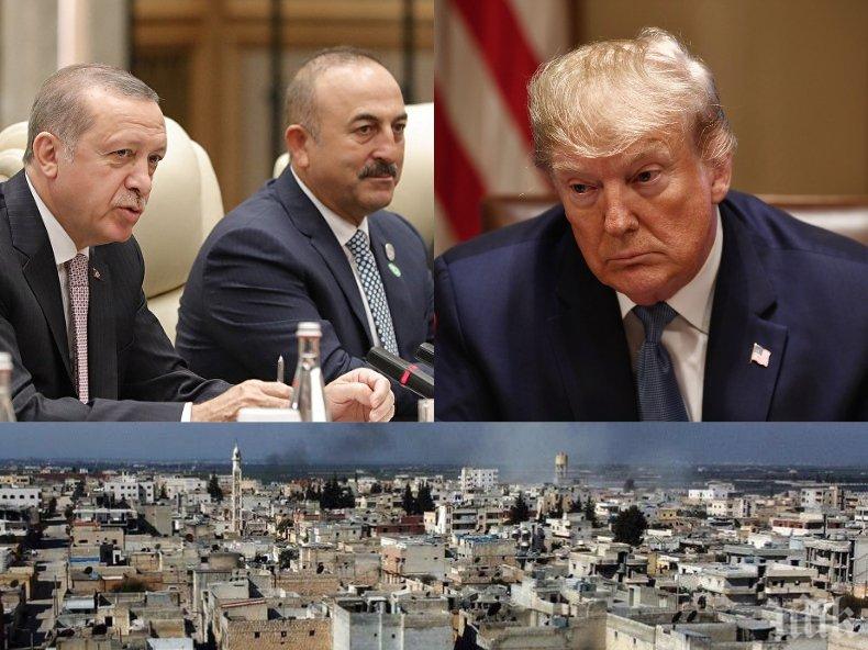 ВОЙНАТА СЕ РАЗГАРЯ: Турция иска помощ от Тръмп срещу режима в Сирия 