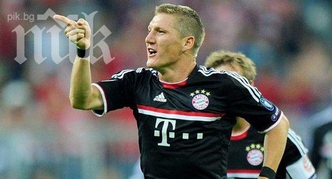 Манчестър Юнайтед се пробва за Бастиан Швайнщайгер