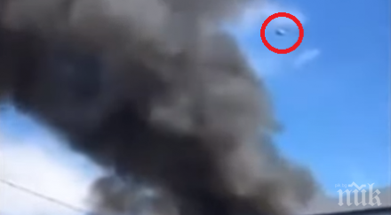 мистерия засякоха нло експлозия лос анджелис видео