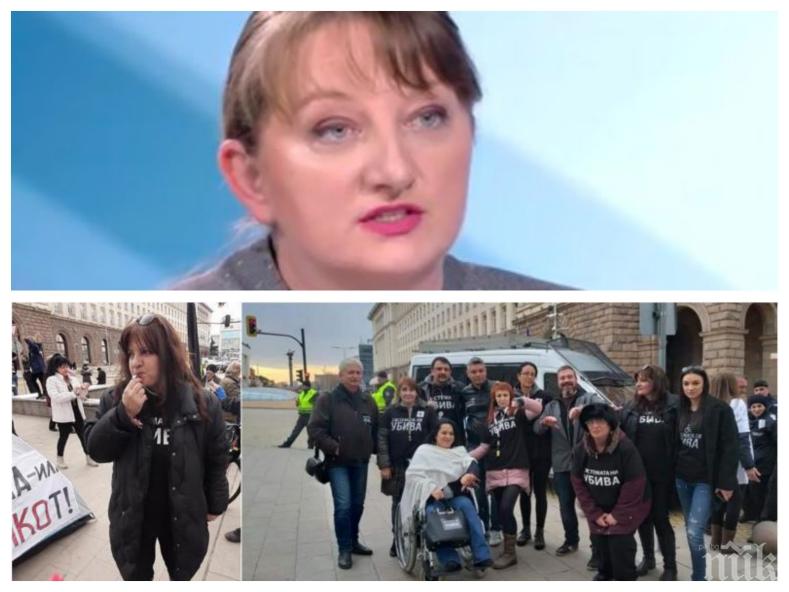 Деница Сачева разобличи палатковите протестърки: Исканията на Вера Иванова и Нели Димитрова са политически! Недоумявам защо недоволстват срещу закон, който са писали те самите