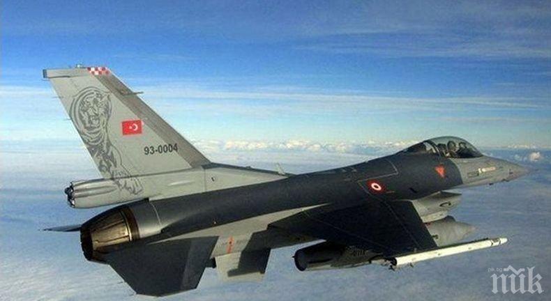Сирийската армия е направила неуспешен опит да свали турски изтребител
