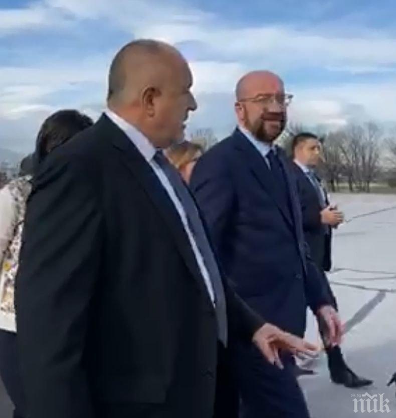 ПЪРВО В ПИК TV: Борисов изпраща Шарл Мишел след експресния оглед на границата (ВИДЕО/ОБНОВЕНА)