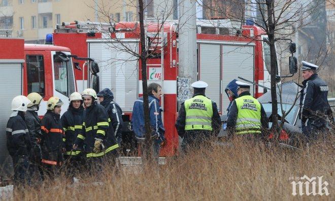 Горя склад на магазин в Благоевград