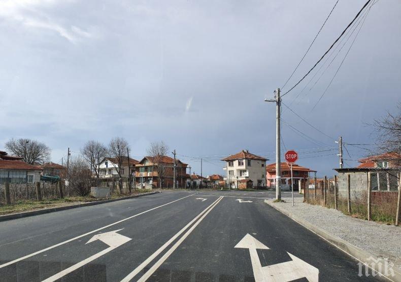 Завърши изграждането на обходния път на Камено