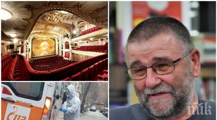 писателят христо стоянов послание недоволните актьори заради коронавируса лесно красиво умреш публика същото умориш публика
