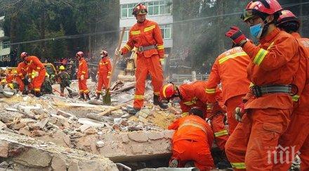 броят жертвите срутването хотел китай достигна души видео